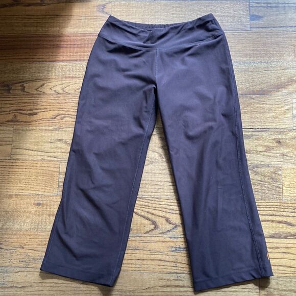 Lucy Tech Brown PullOn Running Workout Pants Size XS - Picture 1 of 10